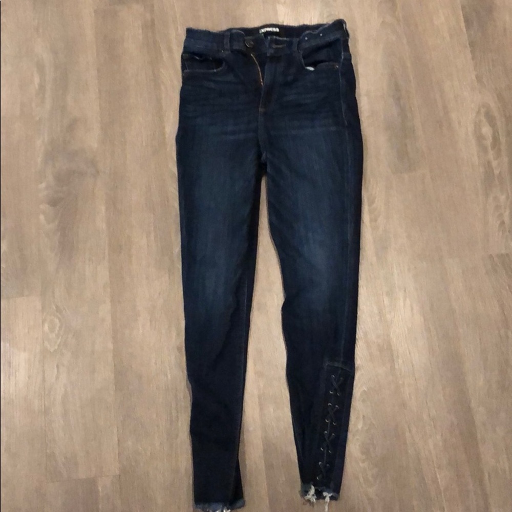 Express High-Waisted Ankle Jeans